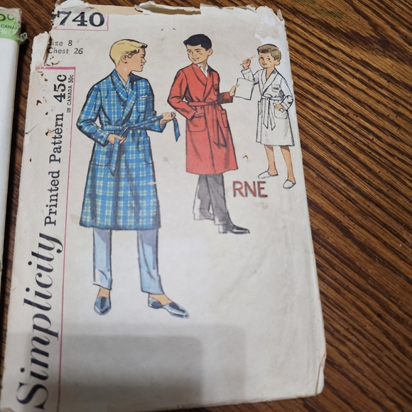 Simplicity Boys Vintage Sewing Pattern Lot - Picture 7 of 7